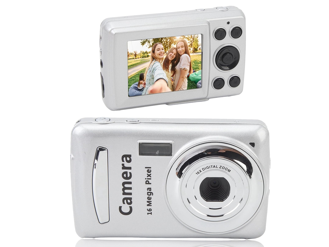 Câmera Digital Compacta 1080p, 16mp Com Tela De 2,4 Polegadas 32 Gb Brilvibera