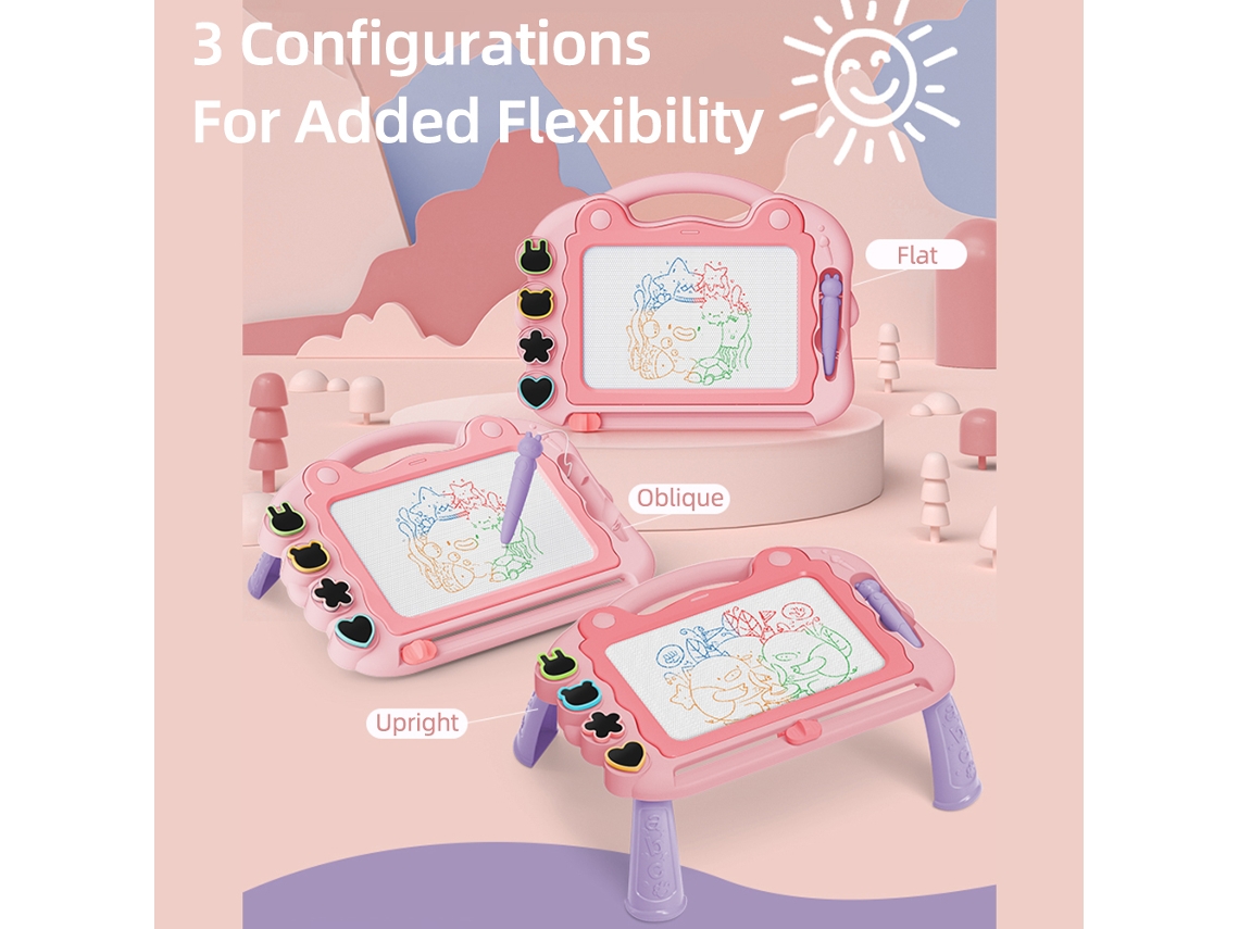 Tablero Magnético De Desenho Para Crianças Bebês De 2-3 Anos Com 4 Selos E Lápis Brinquedo Educativo Presente De Aniversário