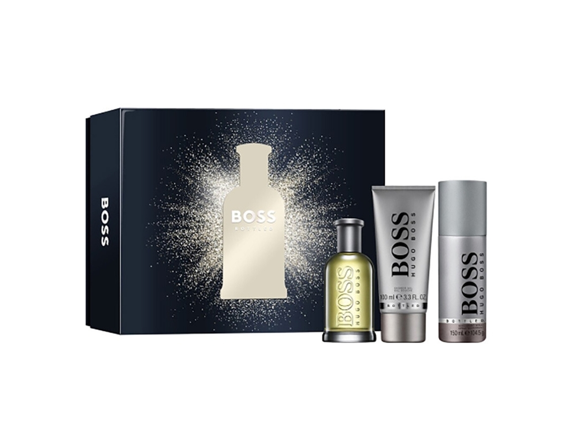 Conjunto de oferta HUGO BOSS Bottled Edt 100Ml Gel de duche 100Ml Deo 150Ml