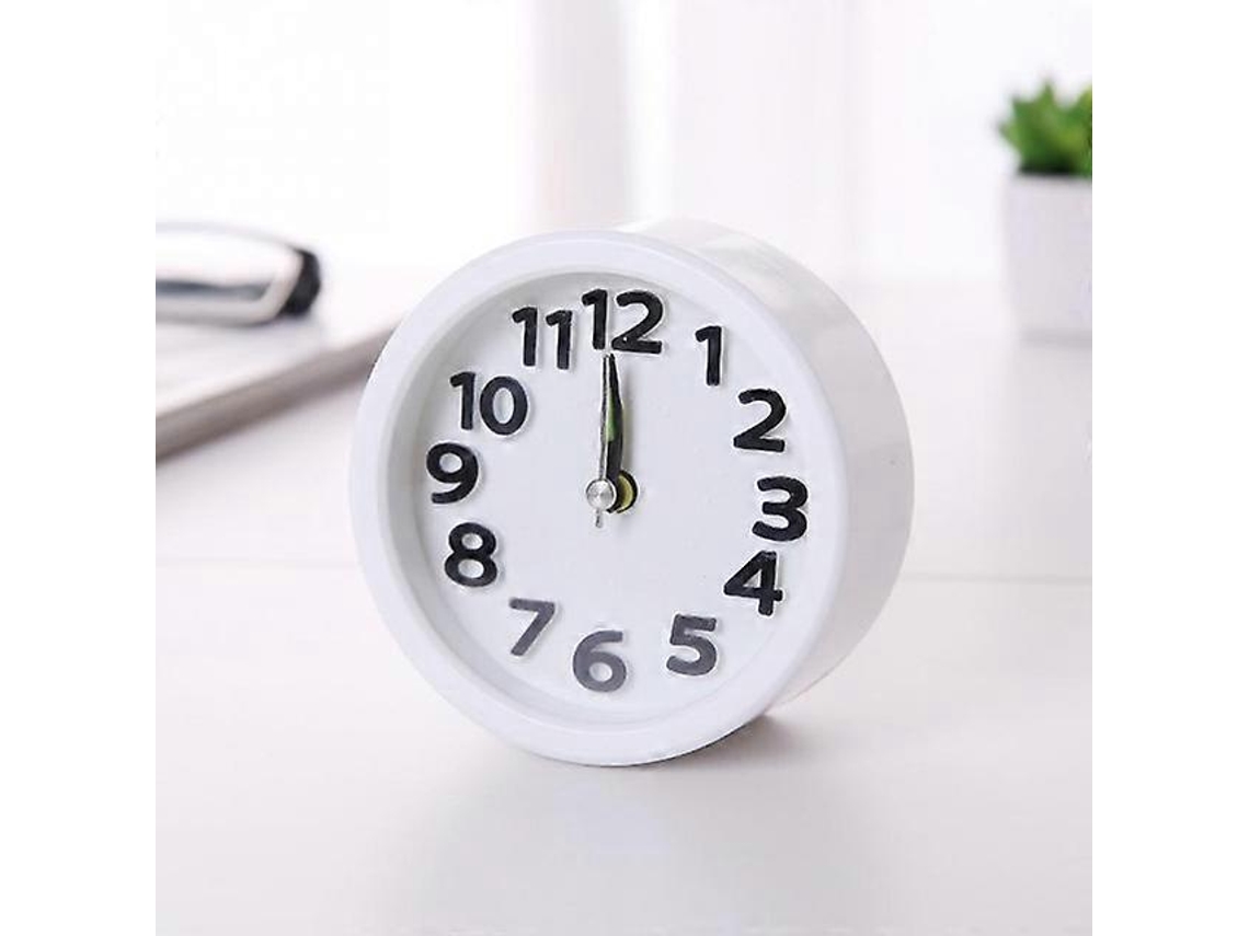Creative Minimalist Mute Alarm Clockround White