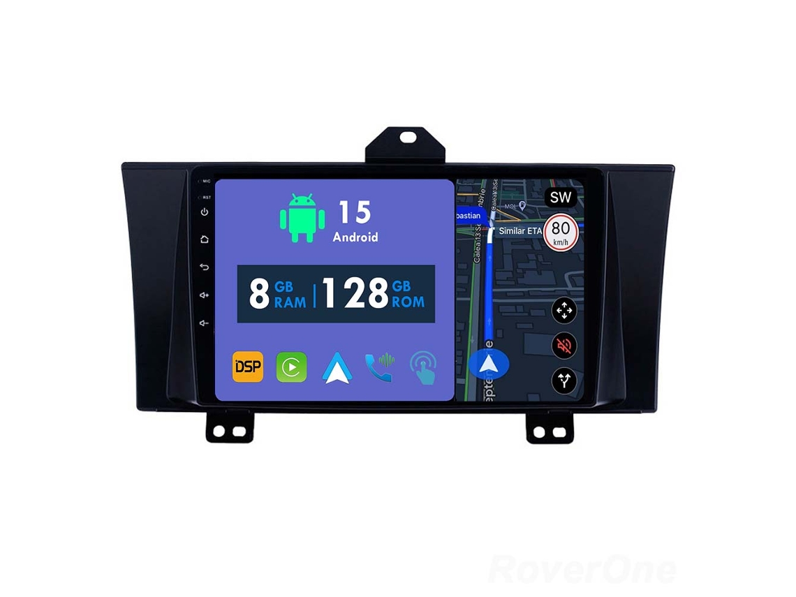Auto Rádio Carro Bluetooth Autoradio 8GB RAM 128G ROM CarPlay Navegação GPS Ecrã Táctil RoverOne para Honda Elysion 2004-2015  
