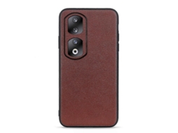 Capa Para Celular Honor 90 Pro Em Couro Com Textura De Pele De Cordeiro