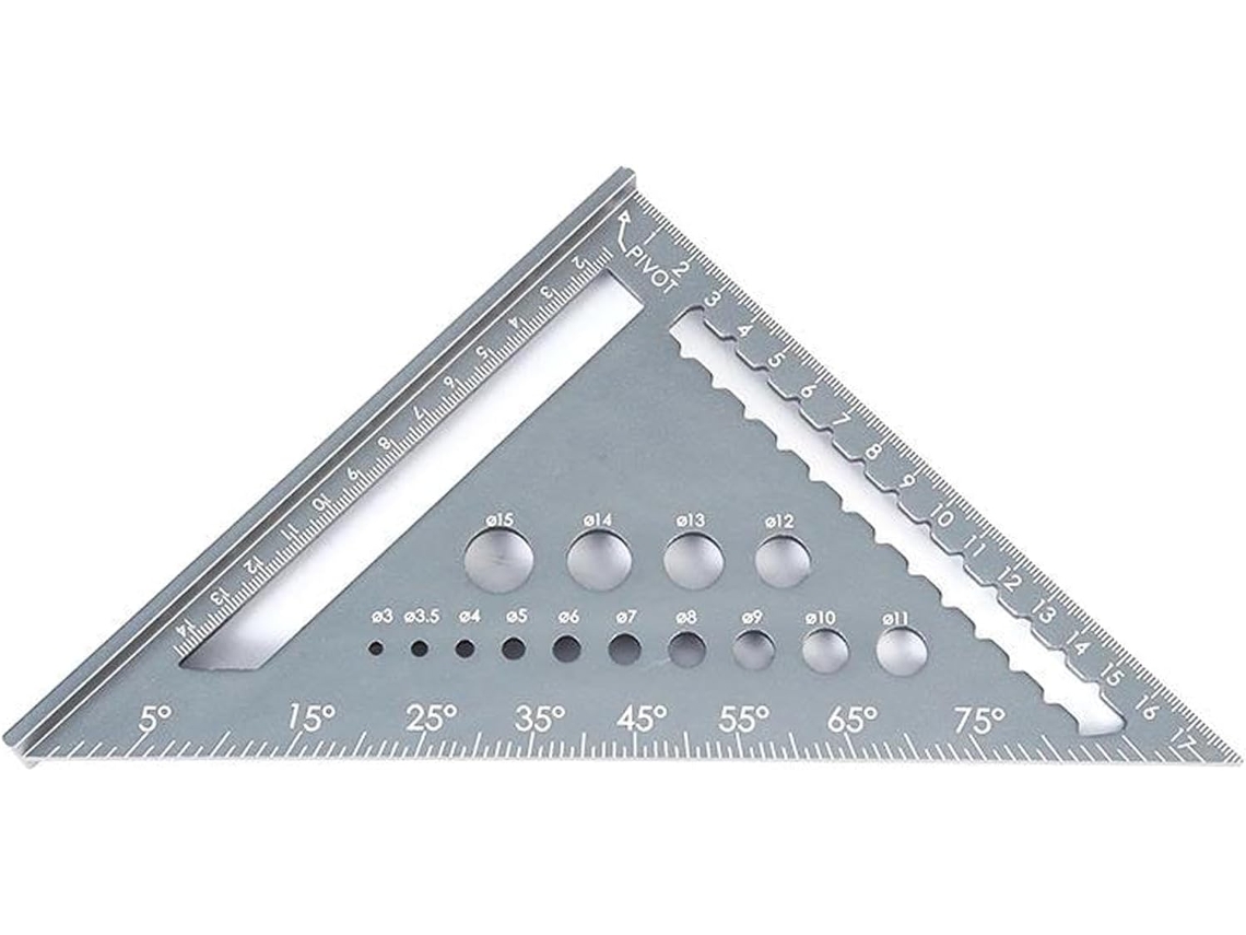 Esquadro De Carpinteiro 170 Mm, Em T, Ferramenta Multifuncional Para