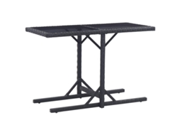 Outdoor Table, Outdoor Tables Vidaxl Preto Rattan / Vime (n/a)