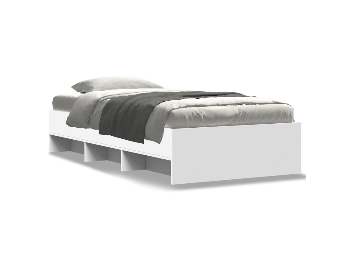 Estrutura de Cama Derivados de Madeira Branco MAISON EXCLUSIVE 100x200 cm