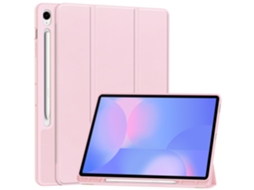 Capa Protetora Tpu Com Slot Para Caneta Para Tablet Samsung Tab S10fe De 13.1 Polegadas E S10fe Plus X620 Tab S10 Fe/s10fe Plus Sm X620 Rosa Sfushos