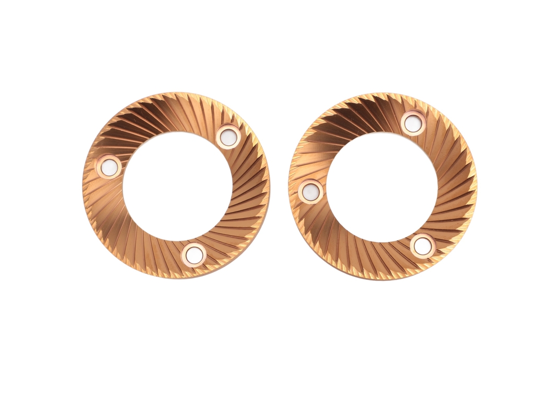 Bucha plana Primerox 64mm para moedor de café revestido de titânio