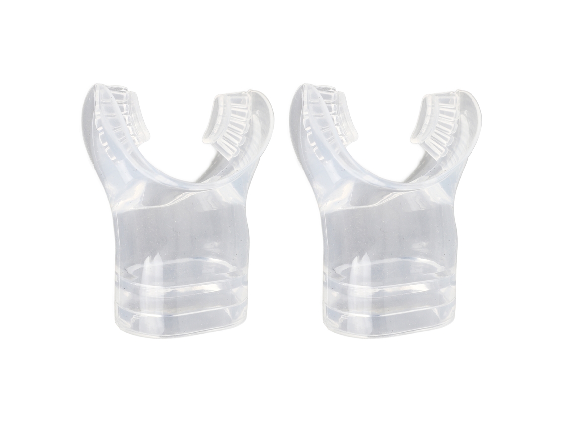 2 Peças Bocal De Silicone Para Snorkel Transparente Acessório De Substituição Confortável