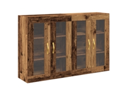 Conjunto 2 Armários De Parede Vidaxl Castanho Derivados De Madeira (69,5 X 34 X 90 Cm)