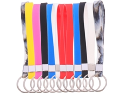 Nuobesty Conjunto De 12-pulseiras Silicone Com Chaveiro Para Decoração Festas E Acessórios Diy Mulheres