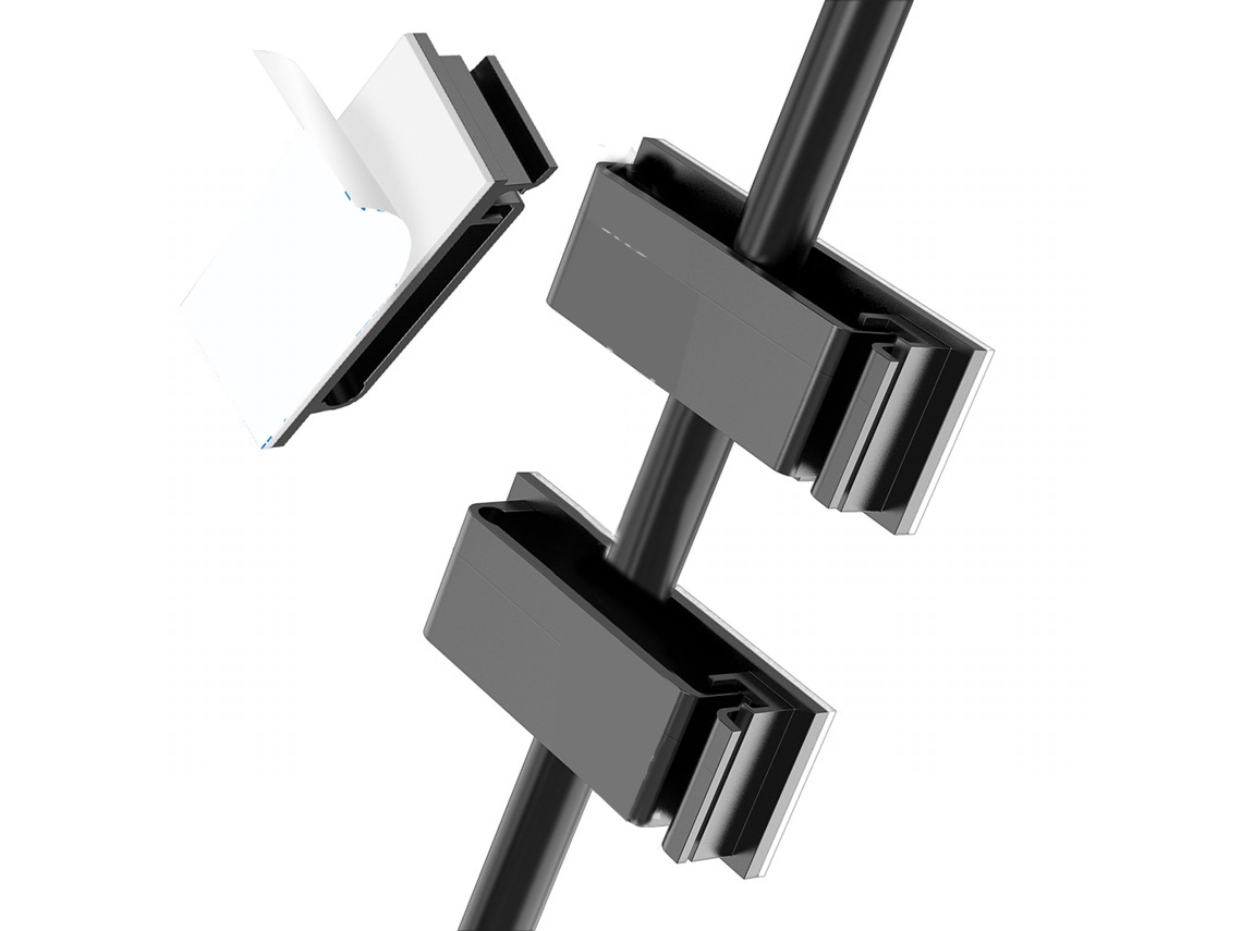 Suporte de capa autoadesivo Preto Rq2613 para mesa