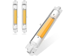 Lâmpada Led Linear R7s, 30w, 3000k, 118 Mm, Intensidade Regulável, Para Uso Residencial, Comercial Ou Substituição De Fontes Convencionais