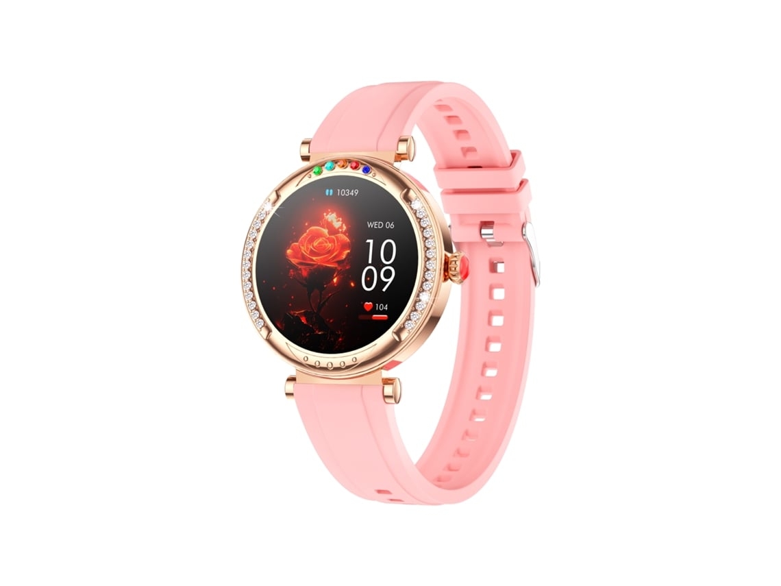 Smart Watch Cf33 1 27 Polegadas Ip67 À Prova de Água Mais de 100 Modos Desportivos Rosa YEMAESRE