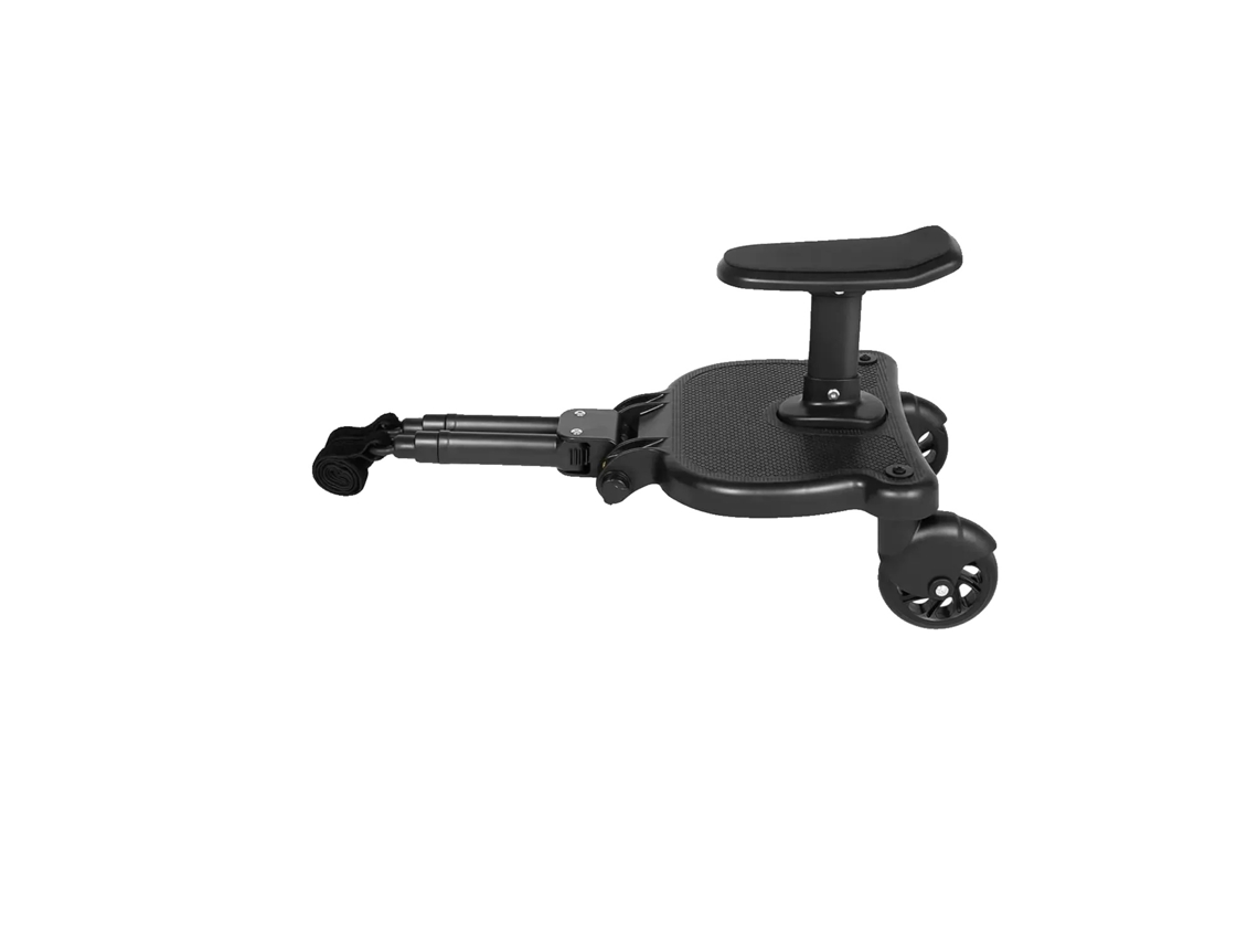 Plataforma Para Carrinho, Assento Removível, Ajuste Regulável, Preto
