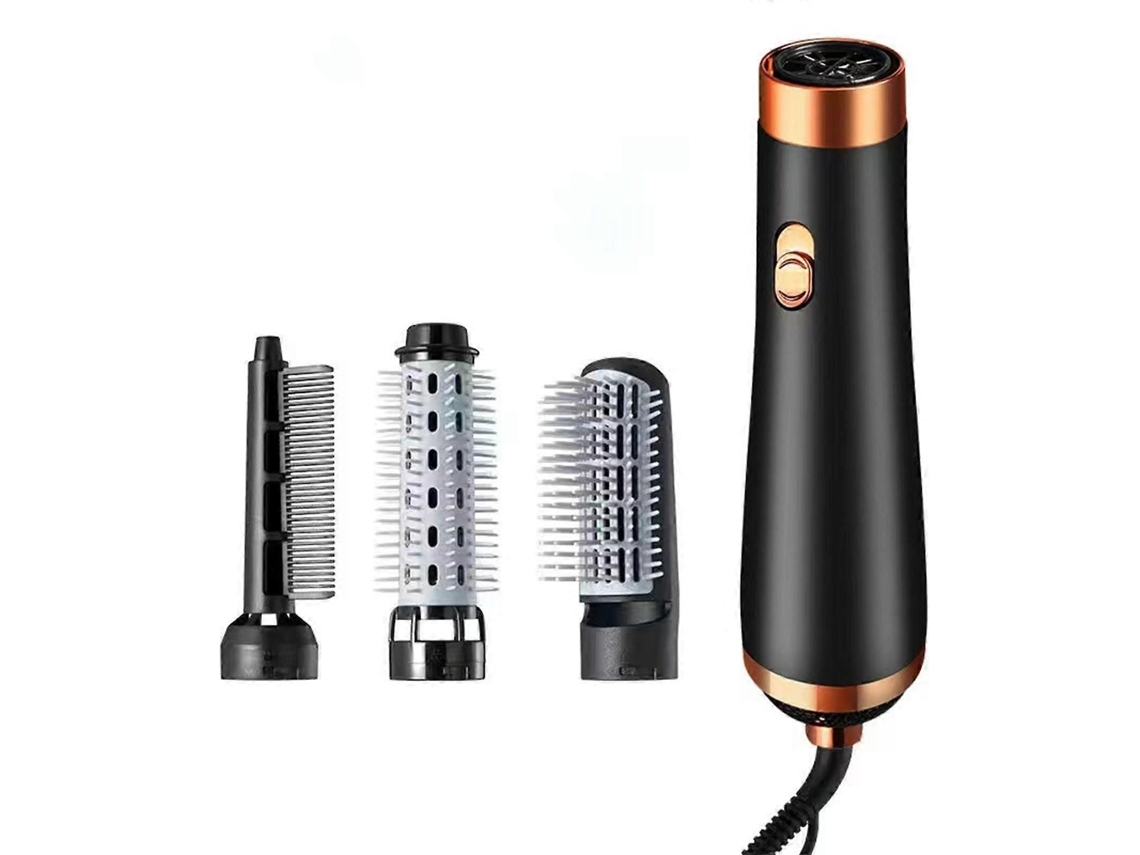 Escova Modeladora 3 Em 1 Com Ar Quente Para Ondular E Controlar O Frizz, Para Secar, Alisar E Dar - Elysve