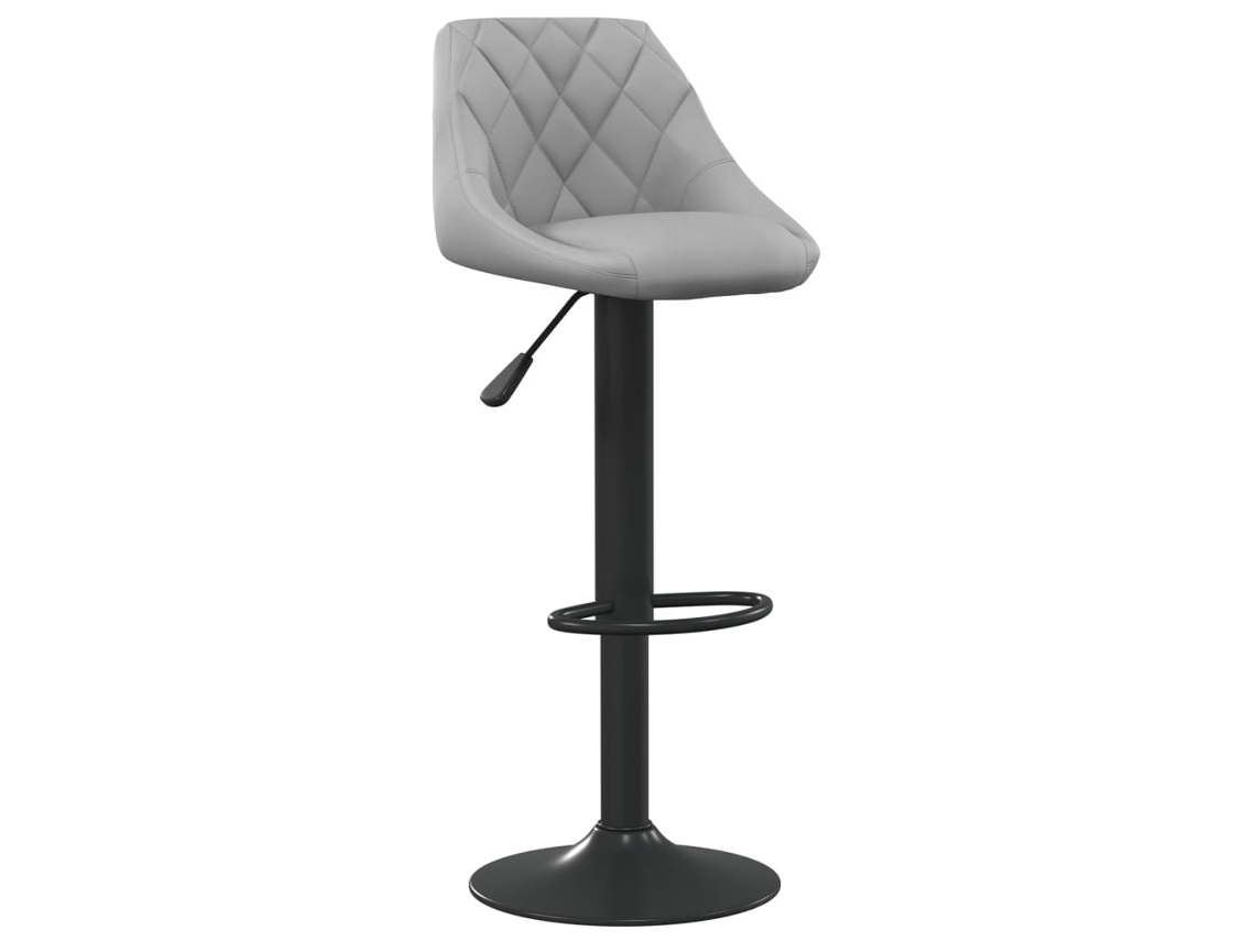Bar Stool, Bar Stools Vidaxl Cinzeto Veludo (n/a)