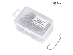 Kit 100 Anzóis Isca Carbono 2/0 Pesca