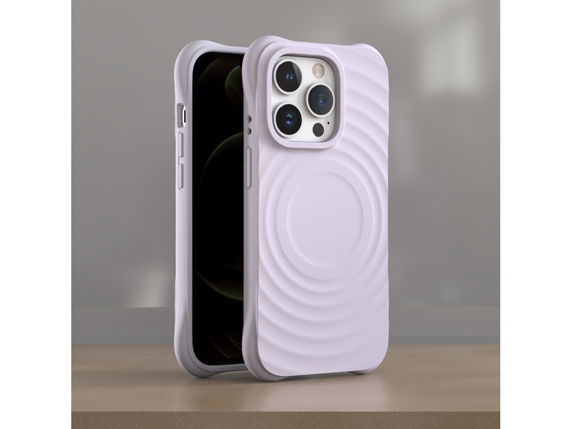 (roxo, Iphone 16 Pro Max) Capa Magnética Para Iphone, Cobertura Total Com Silicone Líquido.