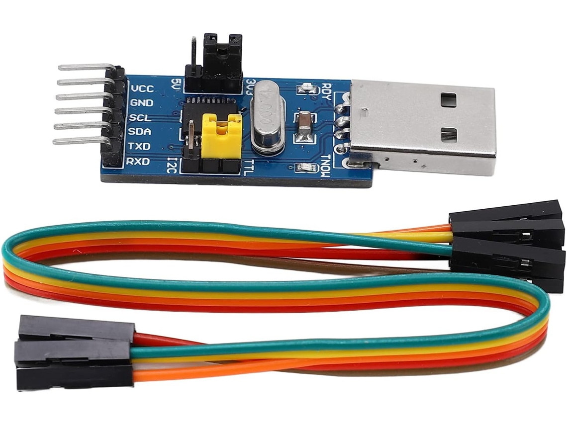 Módulo Adaptador Conversor Usb Para I2c Uart Com Cabo De Ponte, Módulo