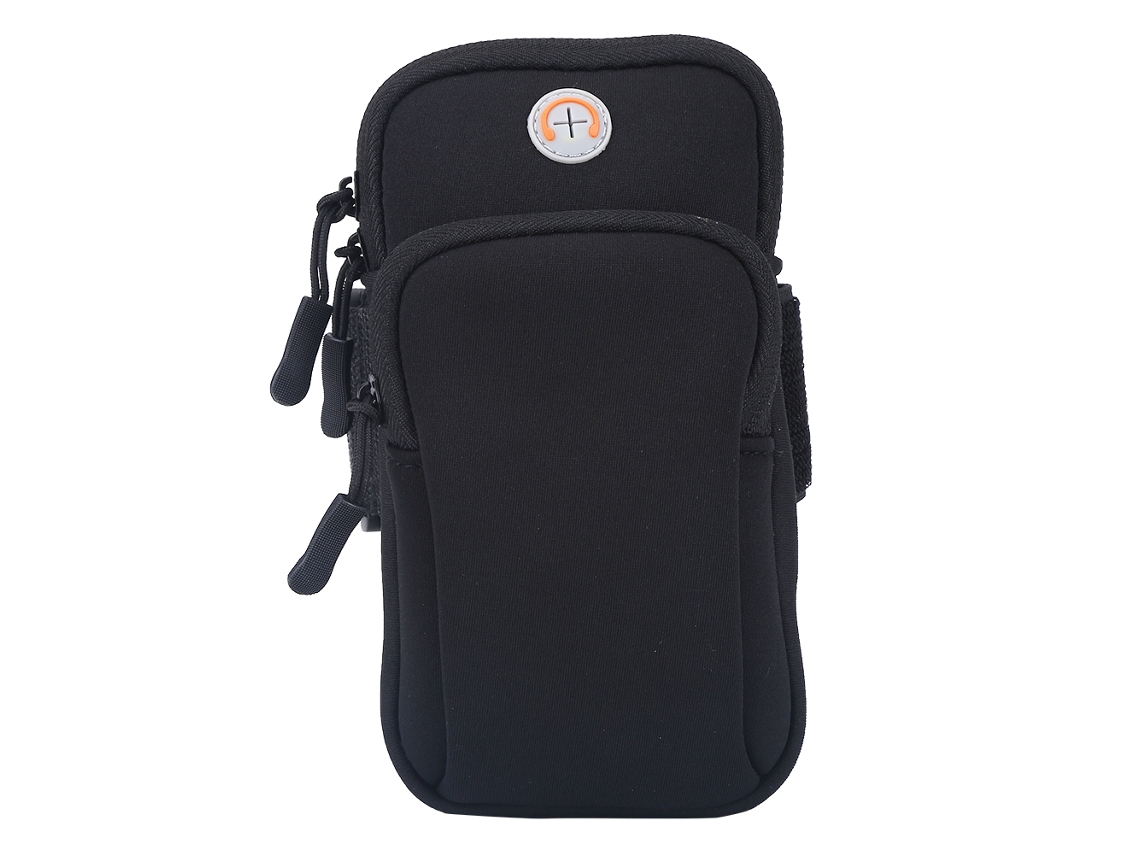 Bolsa De Pulso Esportiva Para Braço, Ideal Para Corrida E Treinos Ao Ar Livre, Preta.