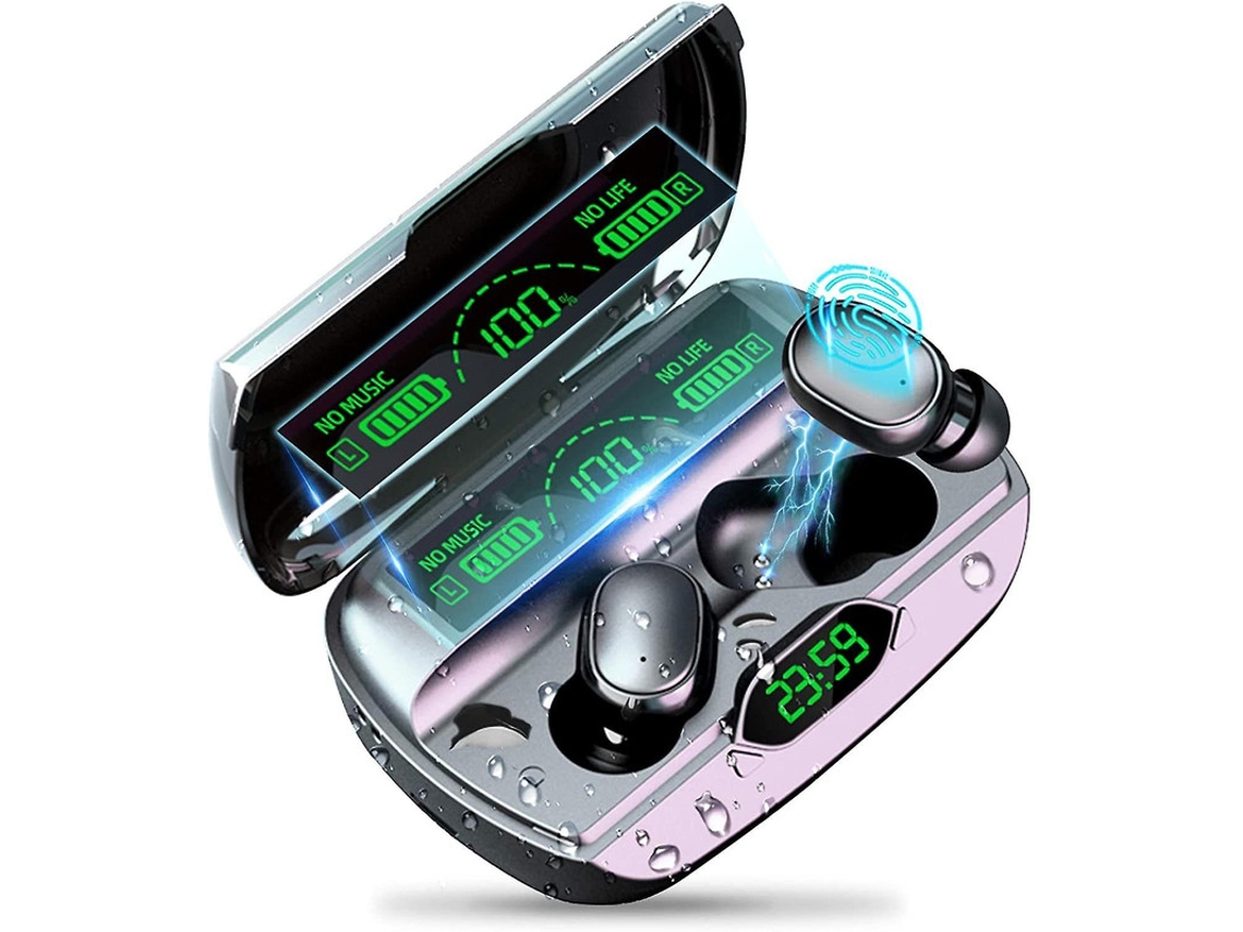 Auriculares In Ear YIZHOOD True Wireless Bluetooth com Cancelamento de ruído Preto