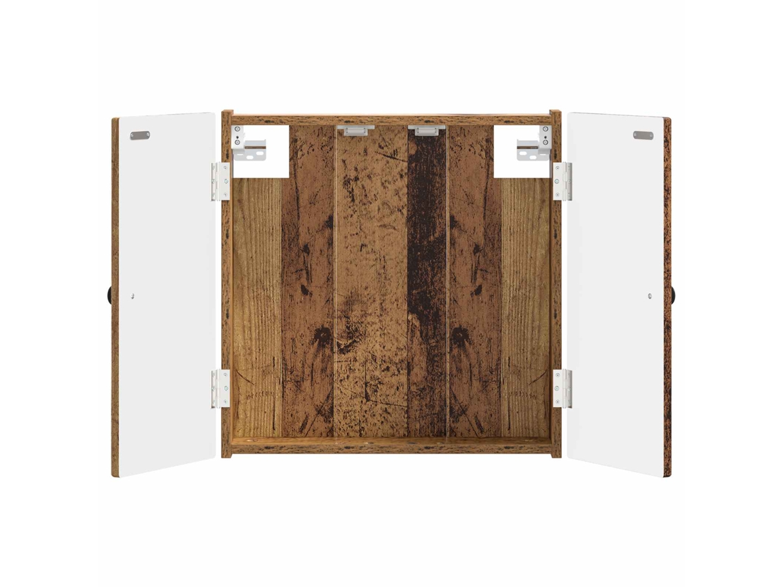 Vidaxl Armário Para Dartboard Ede Madeira Antiga 52,5 X 10,5 X 53,5 Cm