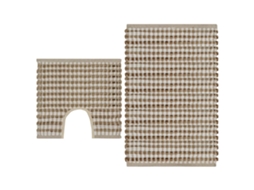 Bath Mat Set, Bath Mat Sets Vidaxl Marrom Tecido (n/a)