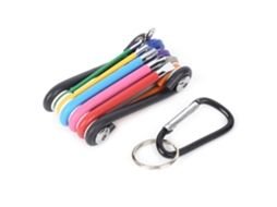 Conjunto de ferramentas multifuncionais 9 em 1 para reparos em bicicletas, incluindo chave de boca, chave E, chave Allen e mini kit.