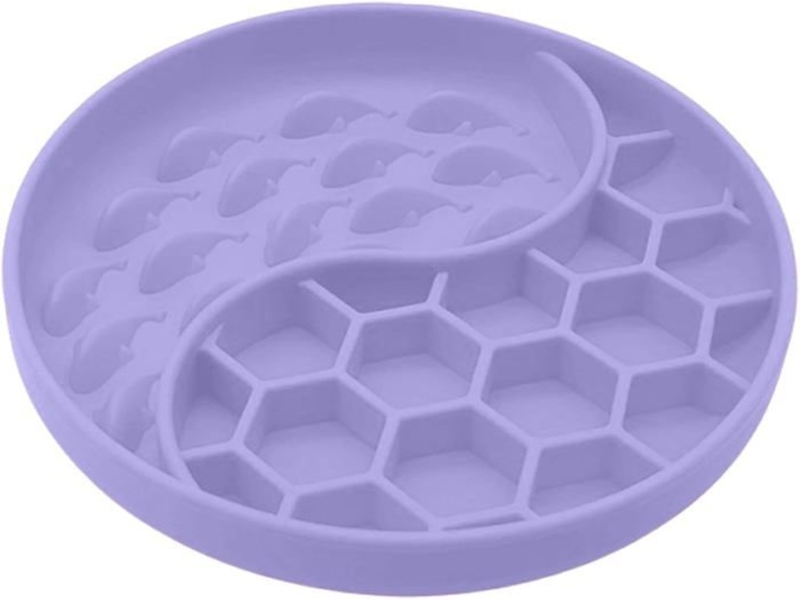 Tigela Antiderrapante para Alimentação Lenta de Cães, de Quebra cabeça para Ração, de Silicone Compacta e Confortável AQUAFORGE