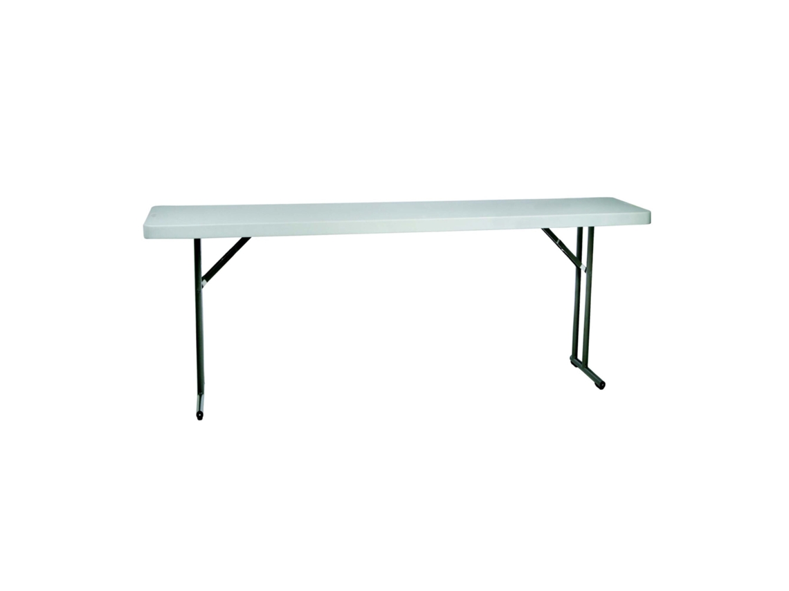 GARBAR Bach Mesa Rectangular Dobrável Interior e Exterior 180X45 Cinza