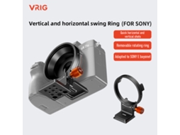 Anel De Montagem Para Tripé Giratório Vrig 65,9mm Com Placa De Liberação Rápida Compatível Com Sony A6000/a6100/a7s/a7c/fx30/zve-1/zve-10