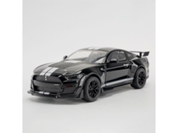 (preto) Miniatura De Carro Esportivo Mustang Gt500 Em Escala 1:18, Com Efeitos De Luz E Som, E Portas Que Podem Ser Abertas.