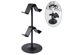 Soporte universal para mando de PS5/PS4/Xbox Series/One X/Nintendo Switch, negro, doble capa