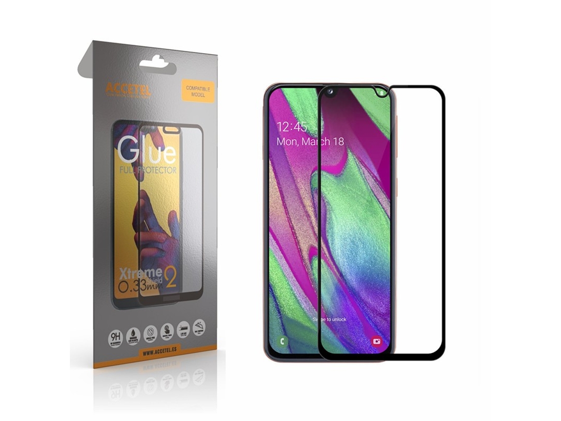 Película De Vidro 2d Full Glue - Samsung Galaxy A40 Preto