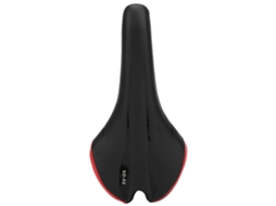 Lurelia Capa De Selim Respirável Elástico, Acolchoado, Ergonómico, Pu, Preto / Vermelho