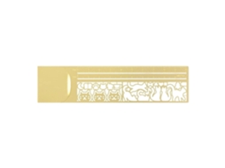 Lurelia Estêncil Multifuncional Portátil Compacta 3cm 15x 3cm Metal Para Escritório E Desenho Profissional
