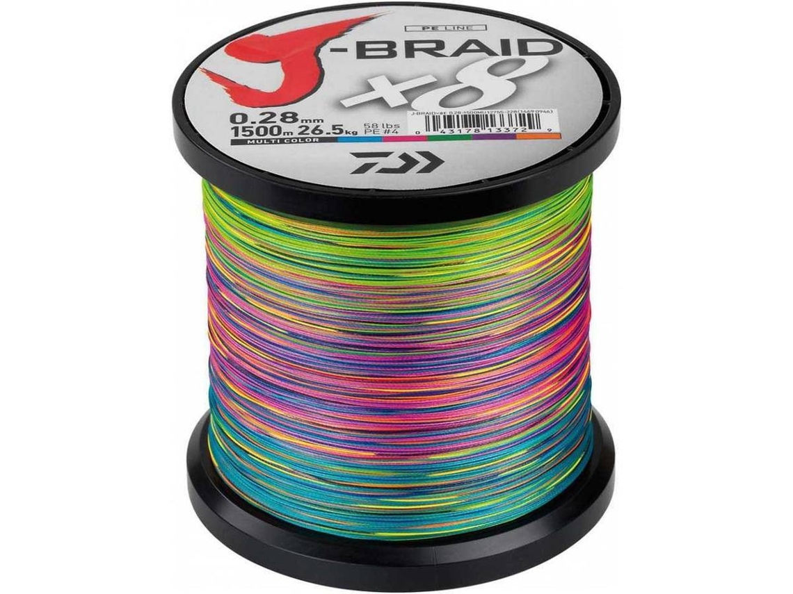 Linha de Pesca trançadas DAIWA J-braid 8 (0.280 mm - 0,20 mm)