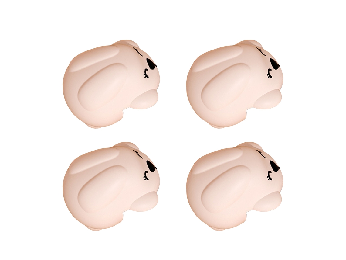 Mali 4pcs Protetor de Canto Silicone Bebê Cartoon Conejo Rosa Segurança Móveis
