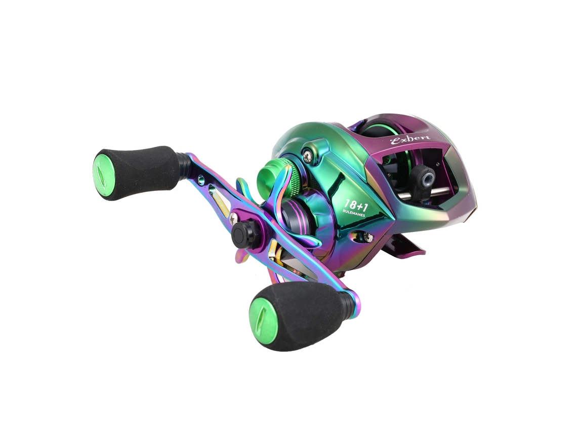 Carretel de Pesca Baitcasting com 2 Bobinas 18+1bb