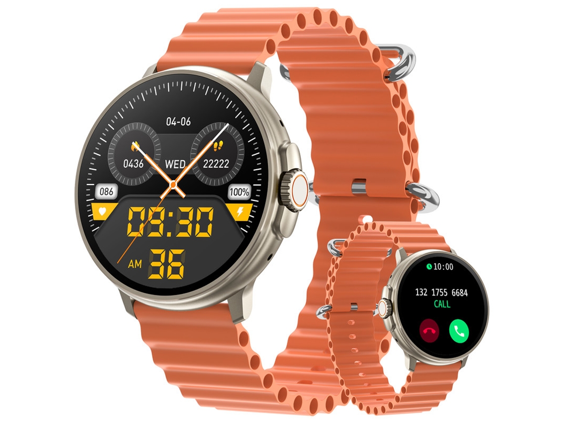 Smartwatch Bestvite Lc306 Mais de 100 Tipos de Modos Esportivos Laranja