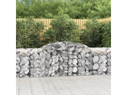 Vidaxl Cestos Gabião Arqueados 8 Pcs 300x50x80/100cm Ferro Galvanizado