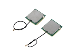 ANTENA CERÂMICA GPS YURU 28dBi Banda Dupla com Cabo Rg1.13 Ipex
