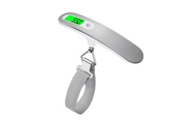Balança Digital Prata Pendurar 50kg P Bagagem Viagem Cozinha Pesca ZYBLSSBB