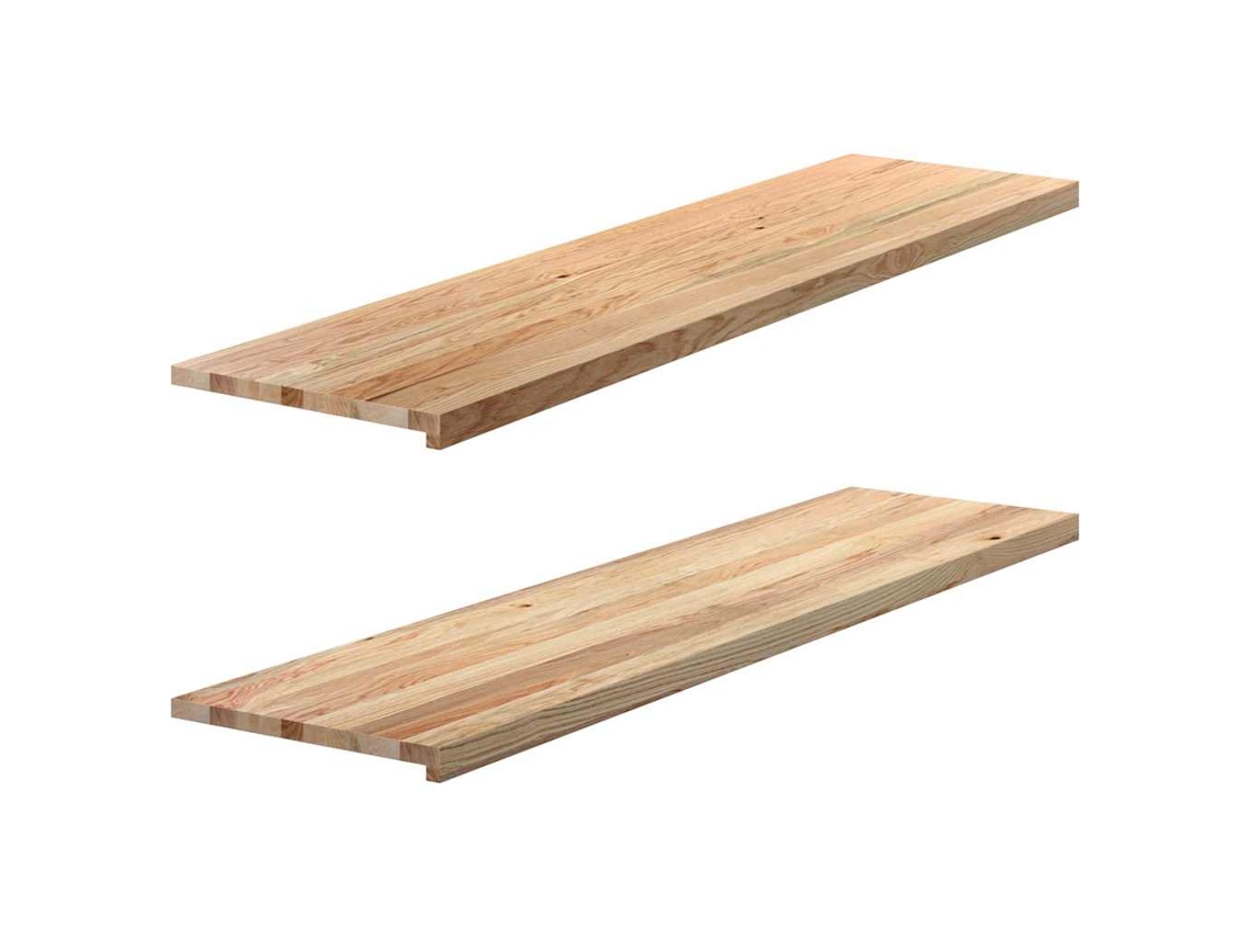 Vidaxl Soleiras Da Janela 2 Pcs 160x40x2cm Carvalho Maciço Não Tratado