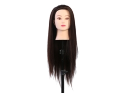 2026 cabeza de Maniquí para Entrenamiento de Maquillaje, Peluquería Y Extensión de Pestañas Rubio Y Marrón Oscuro