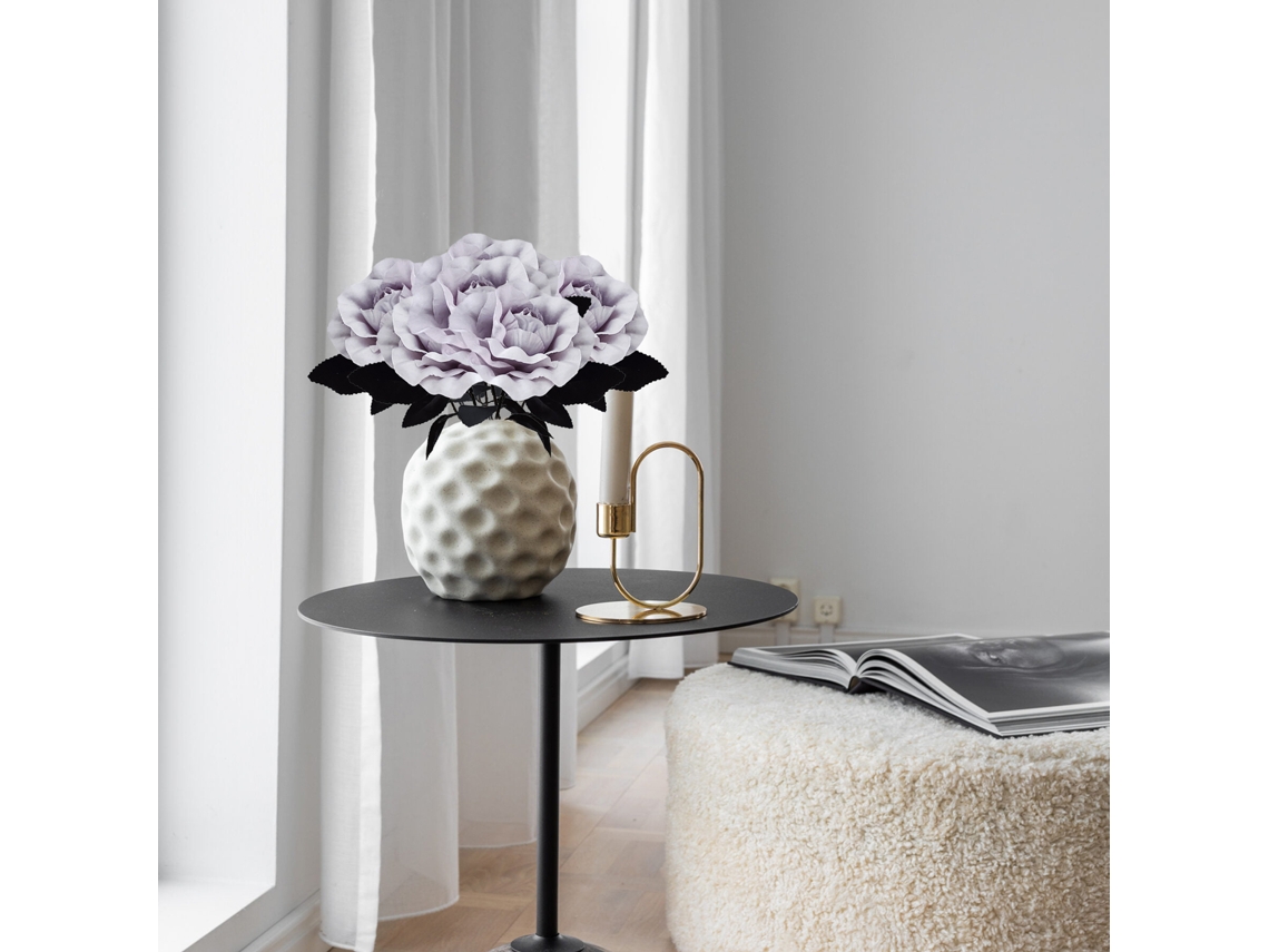 Rosa Artificial (flor Grande De 10cm, Multicor Escura) Eoocoo