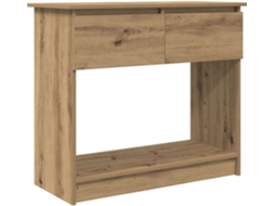 Mesa De Console Vidaxl Marrom Madeira Processada (85,5x38,5x74,5 Cm)