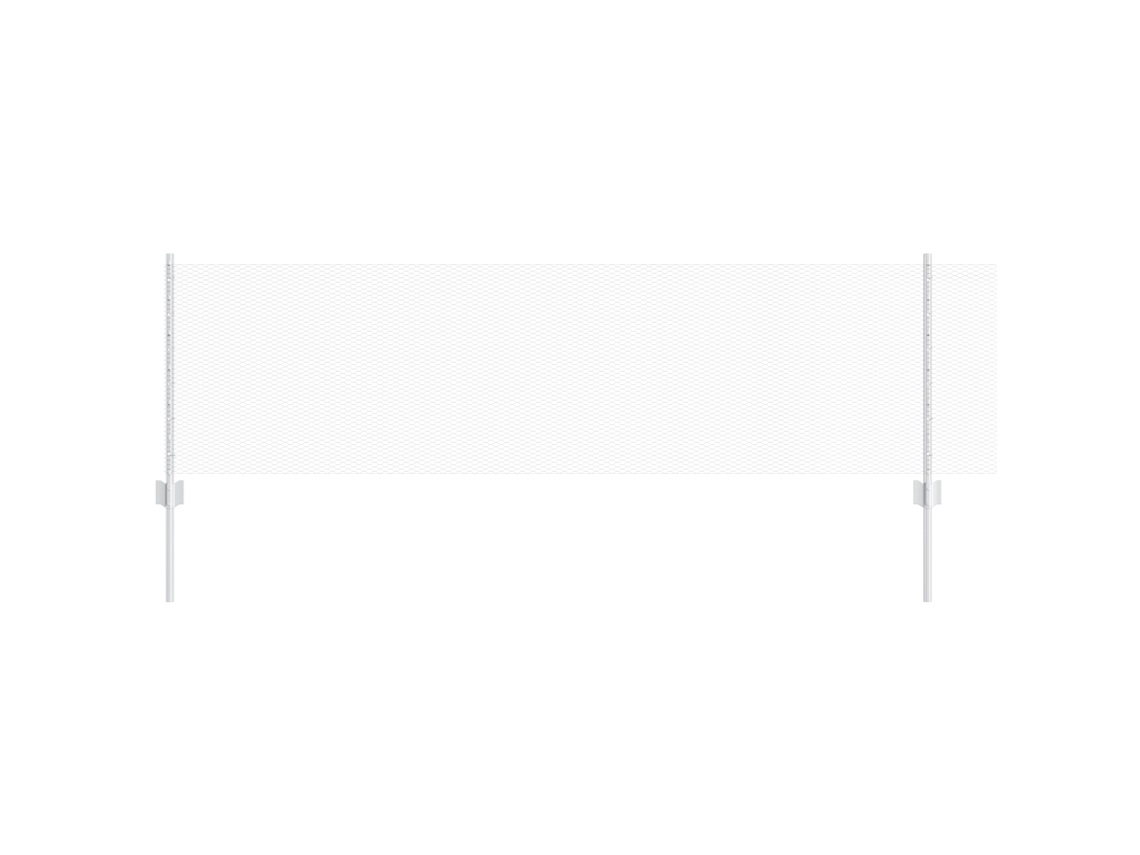 Conjunto 1 Painel De Cerca Vidaxl Prateado Aço (25 X 0,6 M)