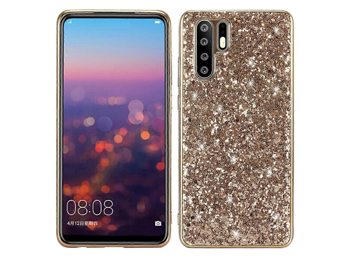 Capa De Tpu À Prova De Choque Com Glitter Em Pó Para Huawei P30 Pro