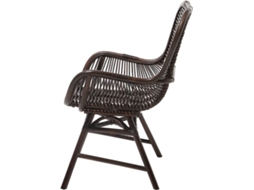 Cadeiras de Jardim BELIANI Togo (Castanho - Vime Sintético - 62x61x96 cm)